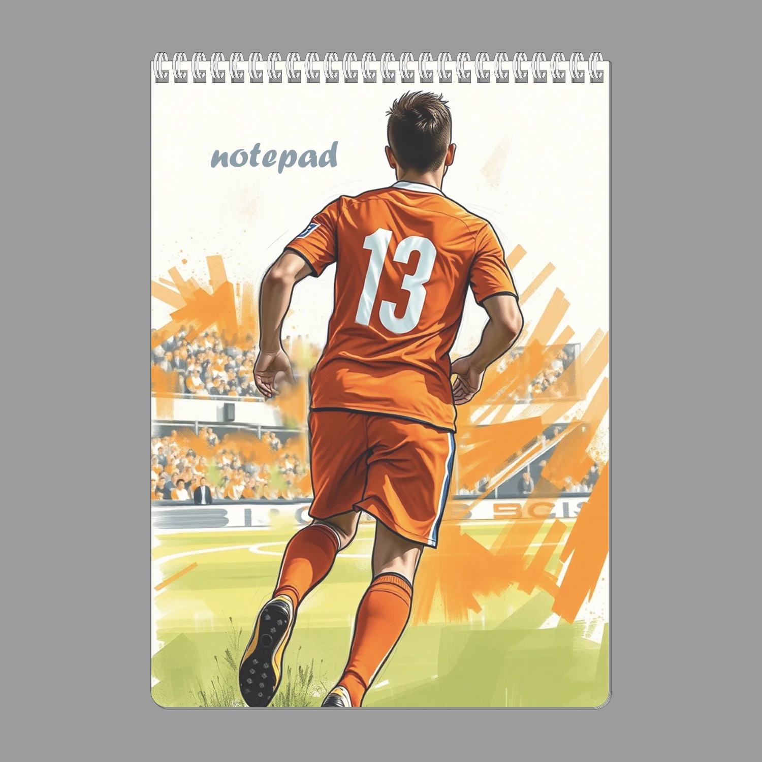 Spiraalblok Voetballer 13 A4 Kopgebonden - Geruit